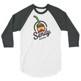 FACESHOT 3/4 sleeve raglan shirt Unisex